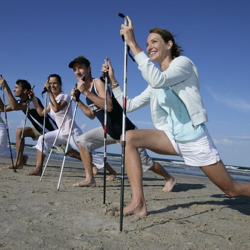 Sport, Frühsport, Fitness, Nordic Walking für Einsteiger und Fortgeschrittene