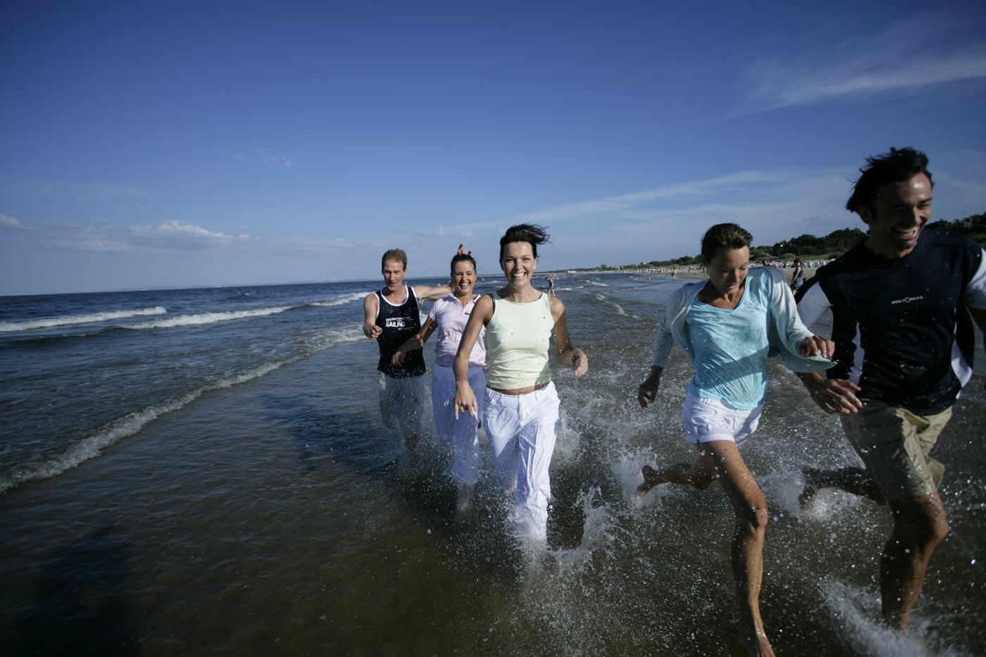 Wassertreten, Ostsee, Sport, Fitness,