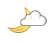 Partly cloudy